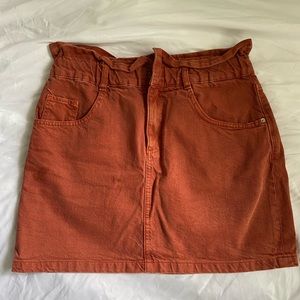 zara denim skirt